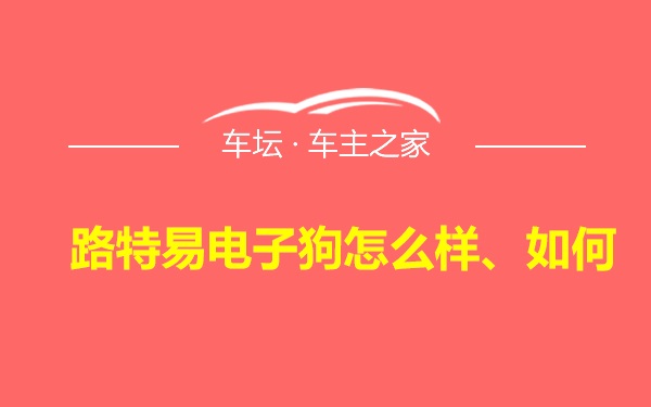 路特易电子狗怎么样、如何