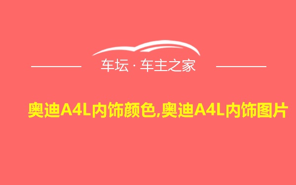 奥迪A4L内饰颜色,奥迪A4L内饰图片