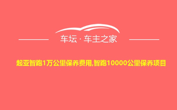 起亚智跑1万公里保养费用,智跑10000公里保养项目