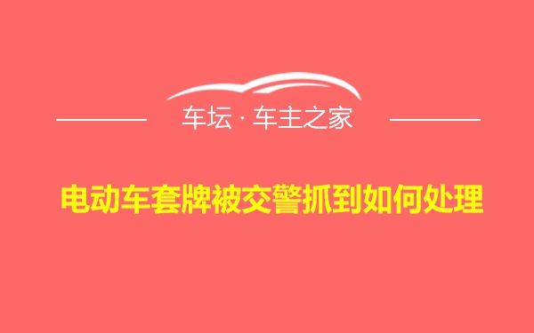 电动车套牌被交警抓到如何处理