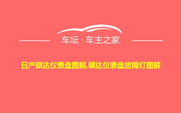 日产骐达仪表盘图解,骐达仪表盘故障灯图解