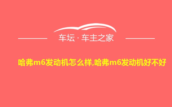 哈弗m6发动机怎么样,哈弗m6发动机好不好