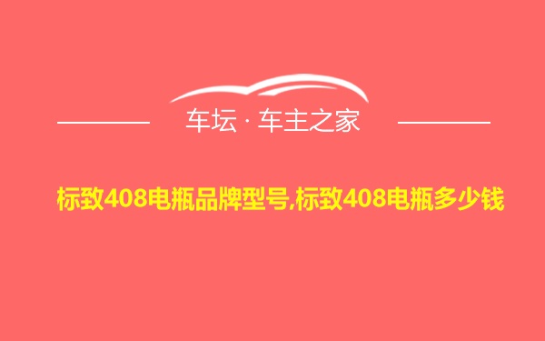 标致408电瓶品牌型号,标致408电瓶多少钱