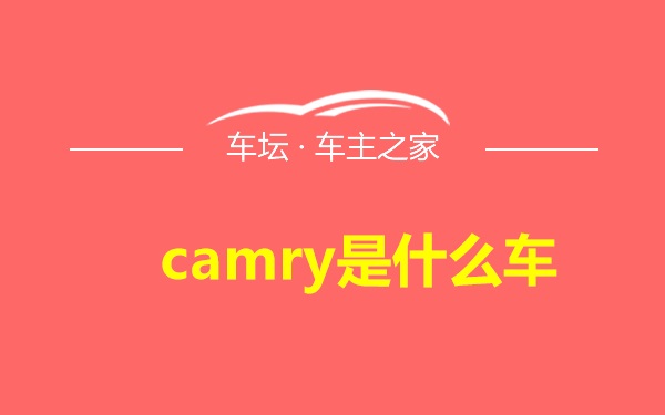 camry是什么车